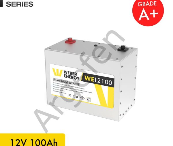 WERER ENERGY 12V 100 AH  LiFePO4 Lityum Demir Fosfat Batarya – Akü