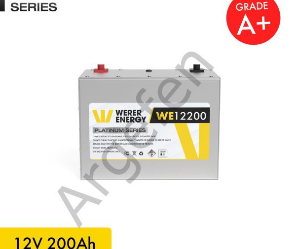 WERER ENERGY 12V 200 AH  LiFePO4 Lityum Demir Fosfat Batarya – Akü