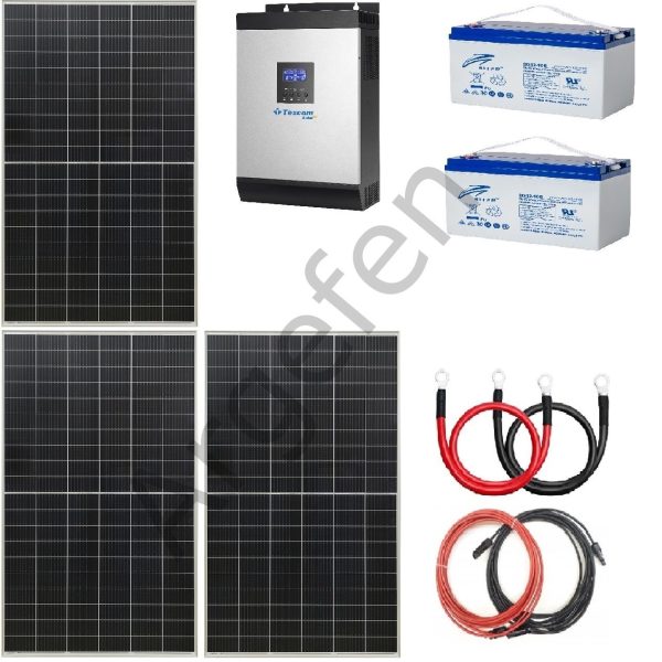1kW 12volt 40Amper MPPT 1125 W Güneş Panelli  Karavan - Ev Enerji Paket-7