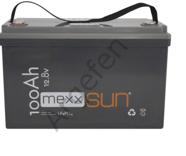 Mexxsun 12V-100Ah 12.8V  12Volt 100Amper Lityum Akü (LiFepo4)
