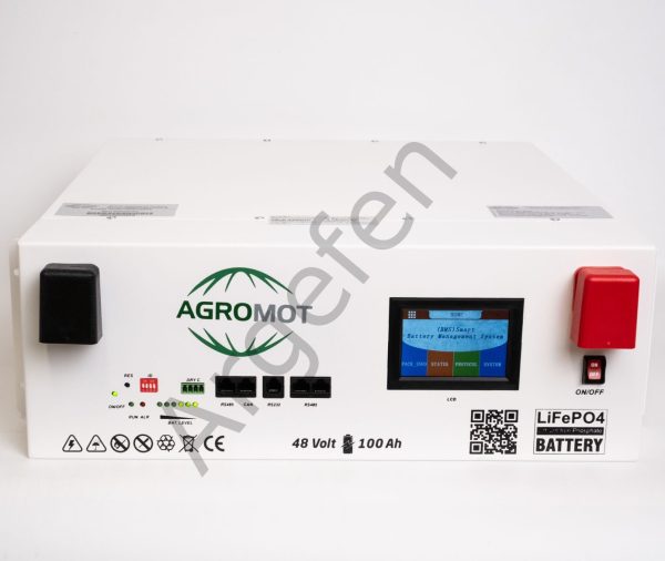 AGROMOT 48 VOLT 100 AH LİFEPO4 LİTYUM BATARYA (AKILLI BMS)