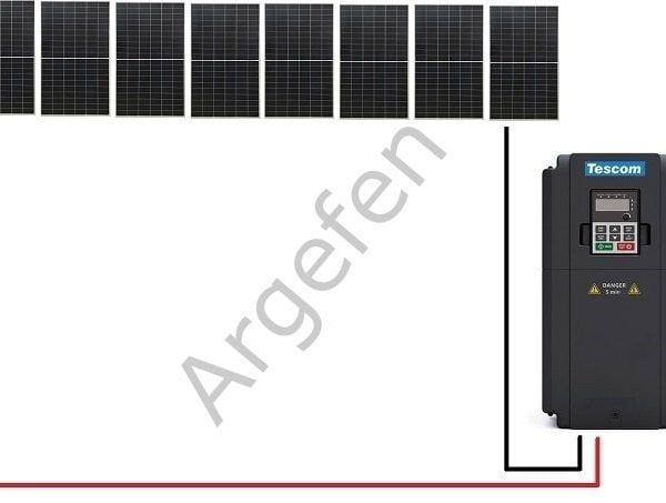 2.2 kW 2200 Watt 3Hp 3 Faz Sürücülü 3.000Watt Solar Panelli Sulama Paket-1