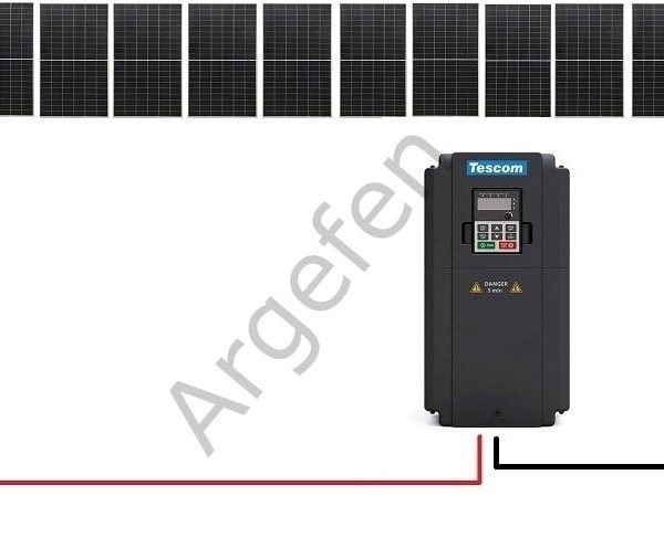 5.5 kW 5500 Watt 7.5Hp 3 Faz Sürücü 6.300W Güneş Paneli Sulama Paket-10