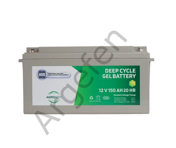 Agromot   12V 150 Amper Deep Cycle Nano Carbon Agm Batarya