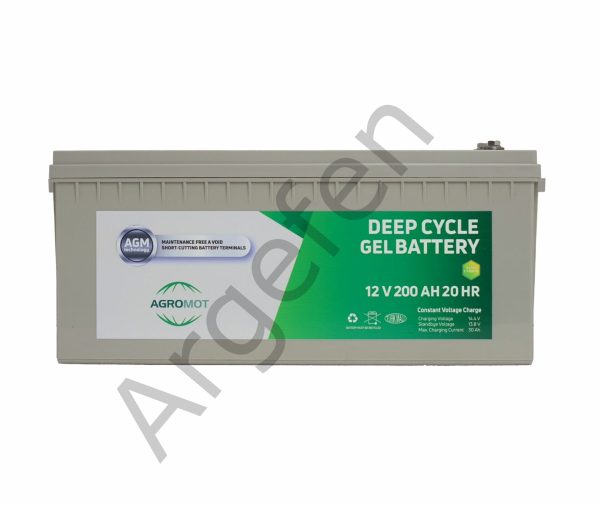 Agromot   12V 200 Amper Deep Cycle Nano Carbon Agm Batarya