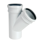 PVC TEK ÇATAL 45°