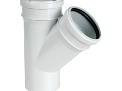 PVC TEK ÇATAL 45°