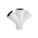 PVC ÇİFT ÇATAL 45°