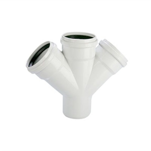 PVC ÇİFT ÇATAL 45°